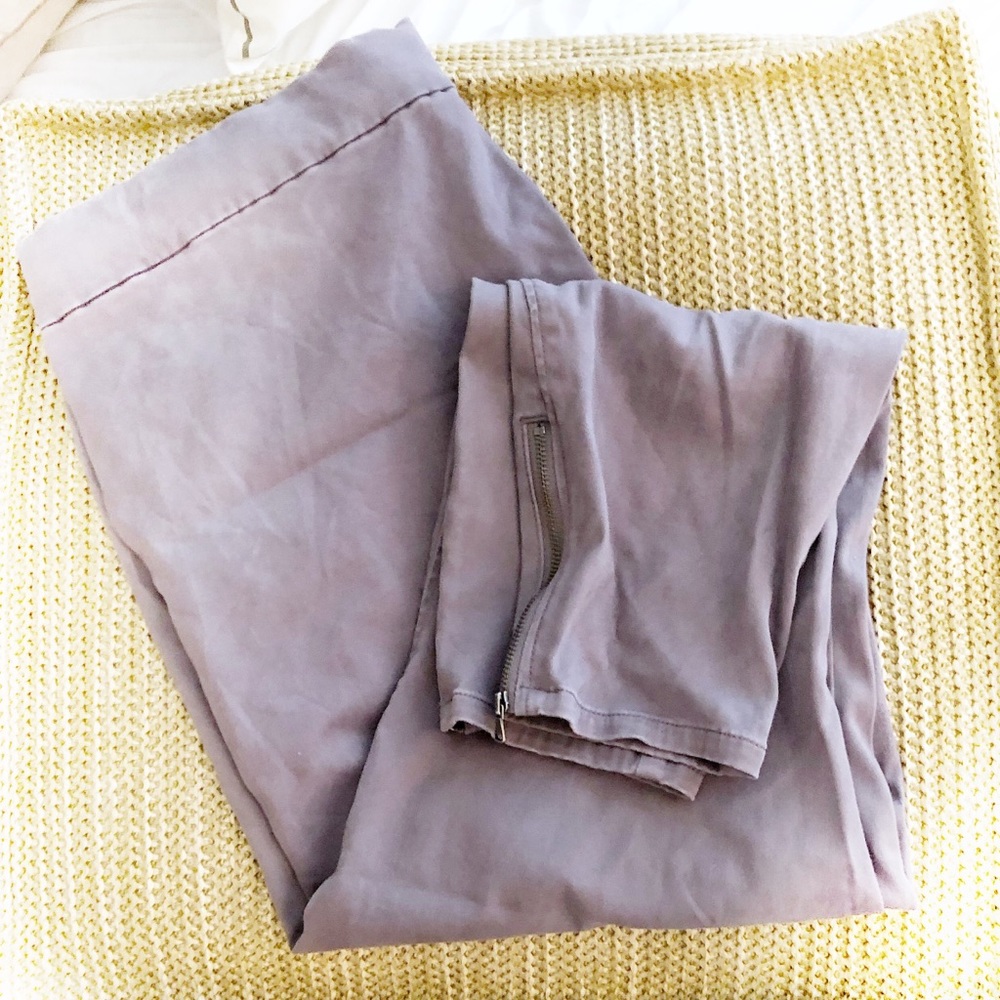 Lou & Grey SZ XL Grey Pull On Ankle Pants